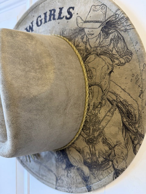 Barrel Racers Engraved Hat