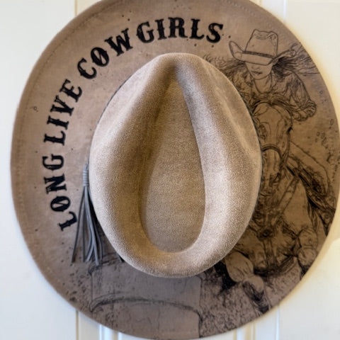 Barrel Racers Engraved Hat