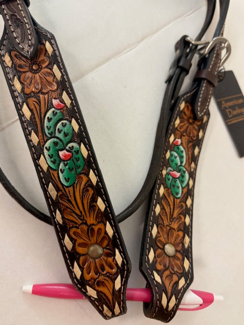 CLEARANCE was $65 - Cactus Headstall