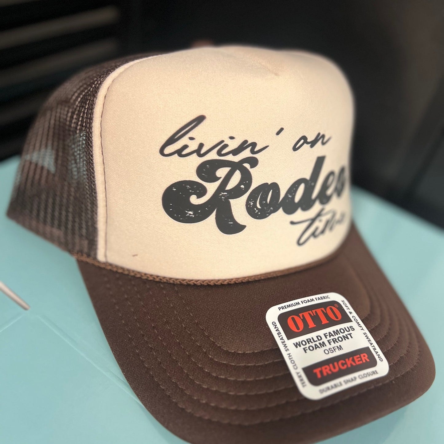 Livin' On Rodeo Time Trucker Hat