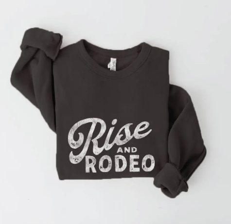 CLEARANCE was $48 - Rise N Rodeo Sweatshirt Black