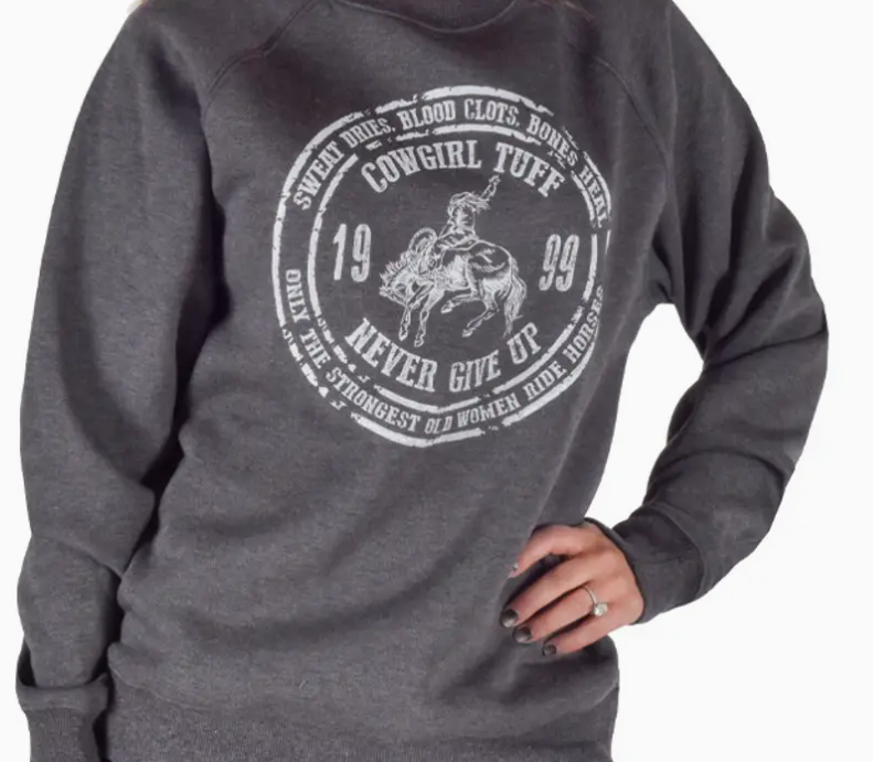 CLEARANCE was $39.98 - Cowgirl Tuff Crewneck